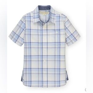 Hope & Henry Infant’s Plaid Short Sleeve Shirt